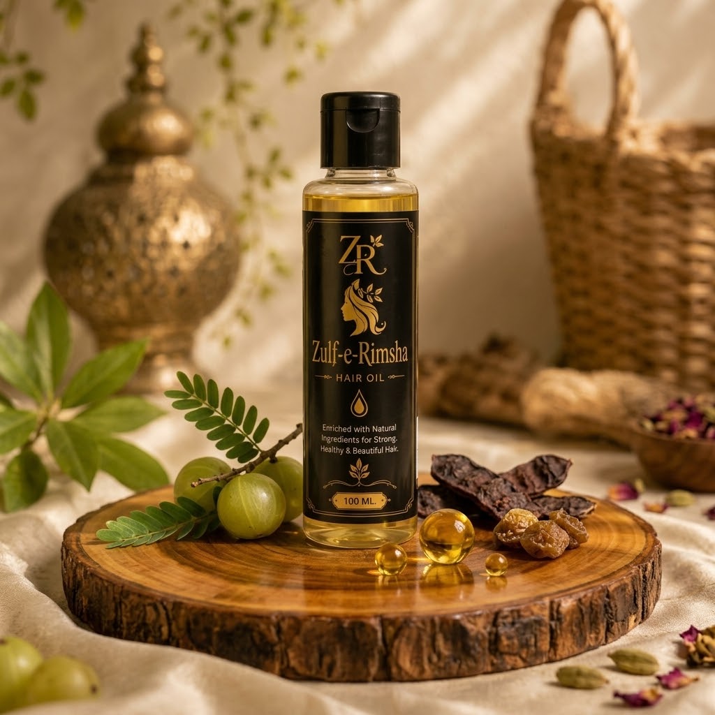 Zulf-e-Rimsha Organic Hair Oil – For Strong, Long & Shiny Hair (100ml)