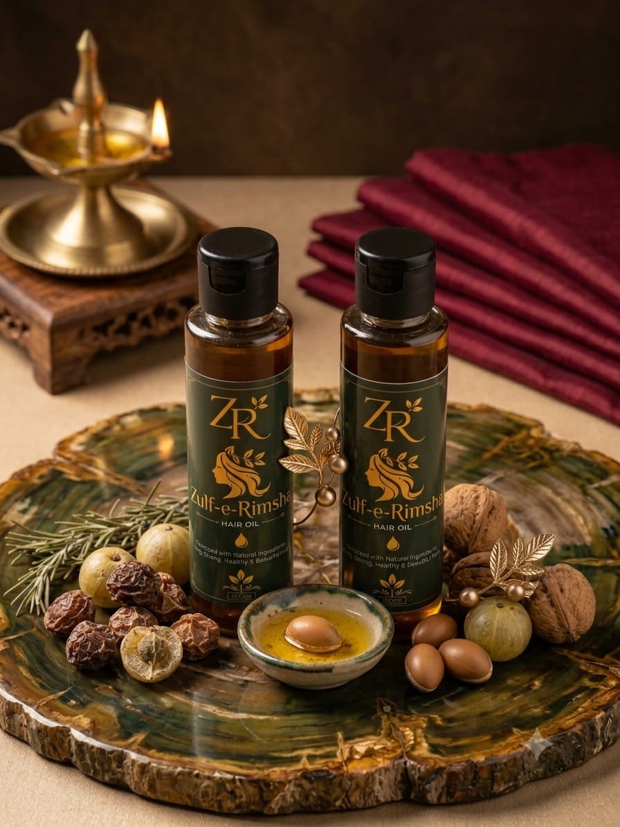 Zulf-e-Rimsha Organic Hair Oil – Pack of 2 (100ml x 2) Value Saver Pack